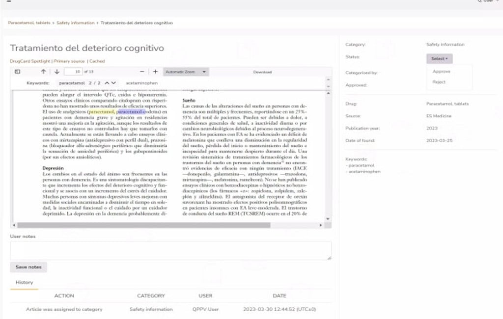 article workflow