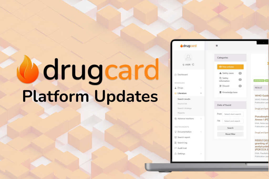 DrugCard Platform Updates